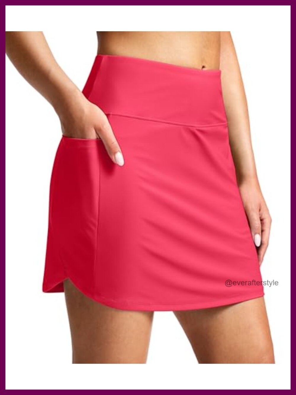Women's Long Swim Skirt Tummy Control Bathing Suit Bottoms with Pockets